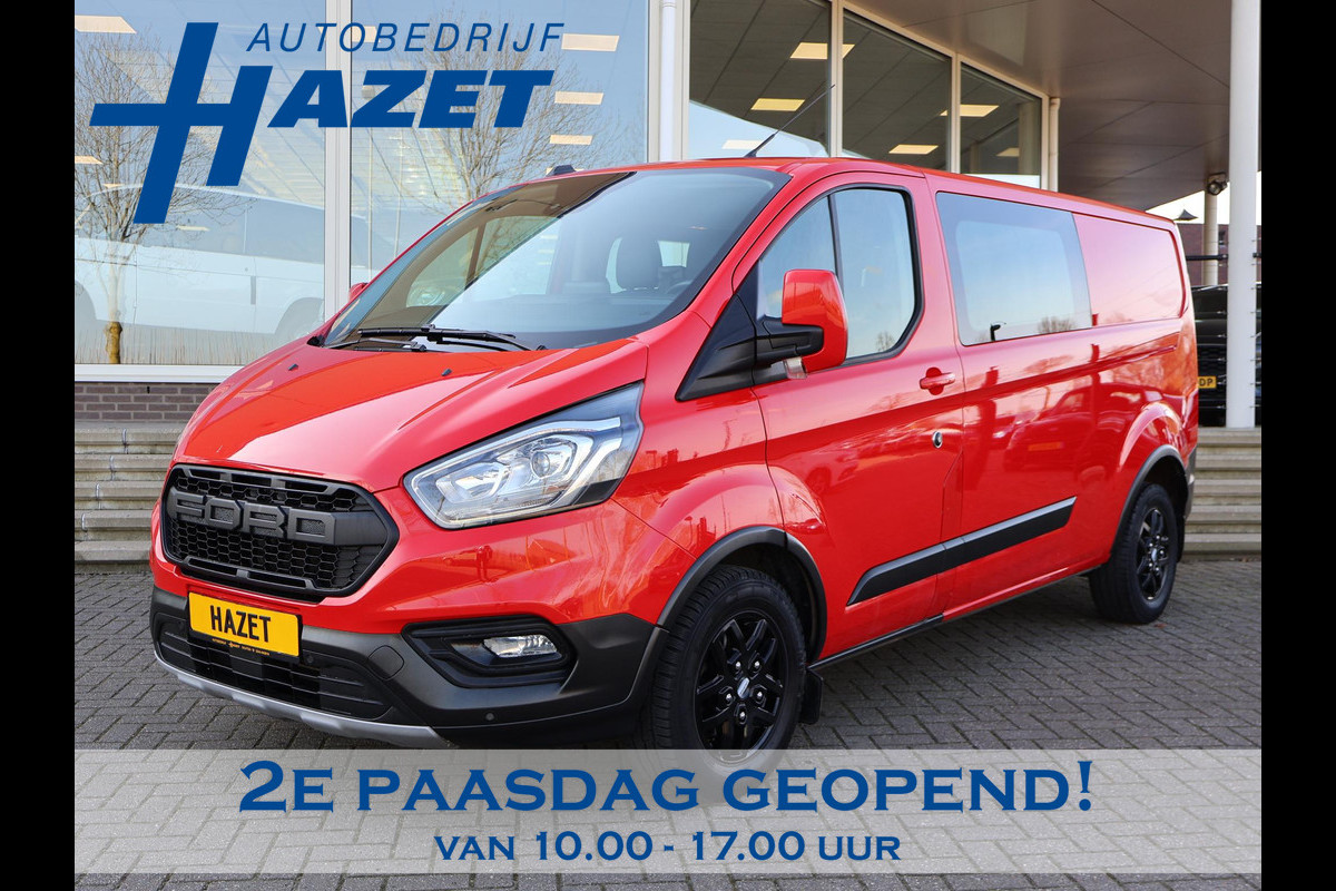 Ford Transit Custom 320 2.0 TDCI 130 PK TRAIL DUBBEL CABINE L2H1 6-PERS. + LEDER | RAPTOR GRILLE | CARPLAY | CAMERA | LMV