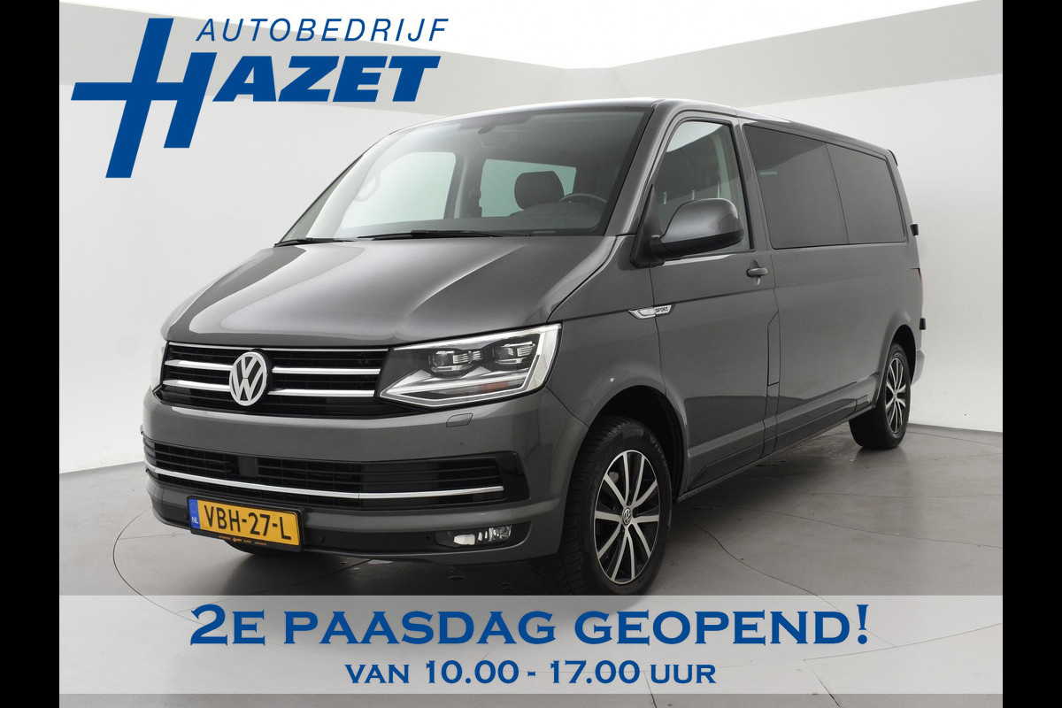 Volkswagen Transporter 2.0 TDI 150 PK DSG DUBBEL CABINE HIGHLINE + LEDER | CAMERA | LED | CARPLAY | T-EDITION