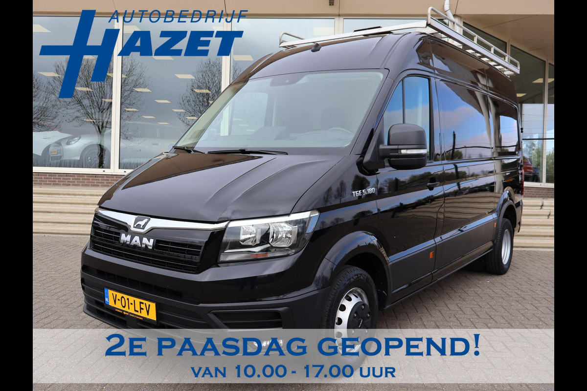 MAN TGE 50 5.180 2.0 180 PK AUT. DUBBEL LUCHT + 3500 KG TH + 230V | WERKPLAATSINRICHTING | CAMERA | NAVIGATIE