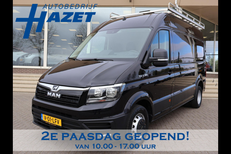 MAN TGE 50 5.180 2.0 180 PK AUT. DUBBEL LUCHT + 3500 KG TH + 230V | WERKPLAATSINRICHTING | CAMERA | NAVIGATIE