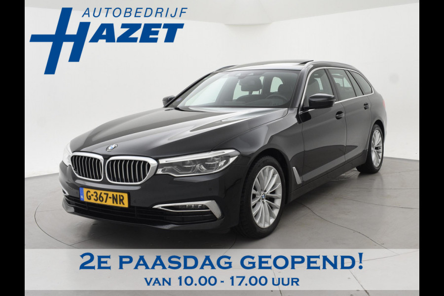 BMW 5 Serie Touring 520i HE LUXURY + PANORAMA | HEAD-UP | LIVE COCKPIT | 1e EIGENAAR | SFEERVERLICHTING | LEDER