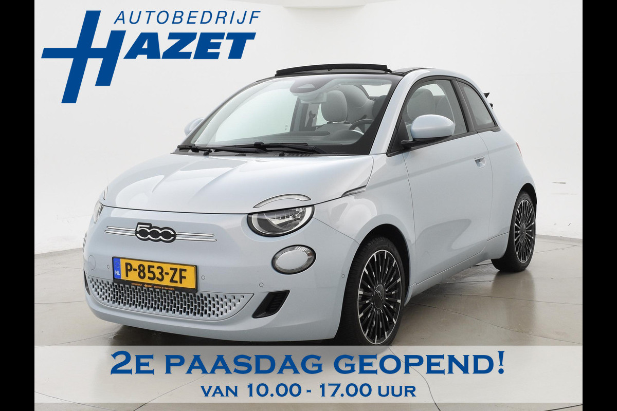 Fiat 500E 42 kWh Aut. *SOH 97%* *CELESTIAL BLUE* + STOELVERW. | CAMERA | 17 INCH | APPLE CARPLAY