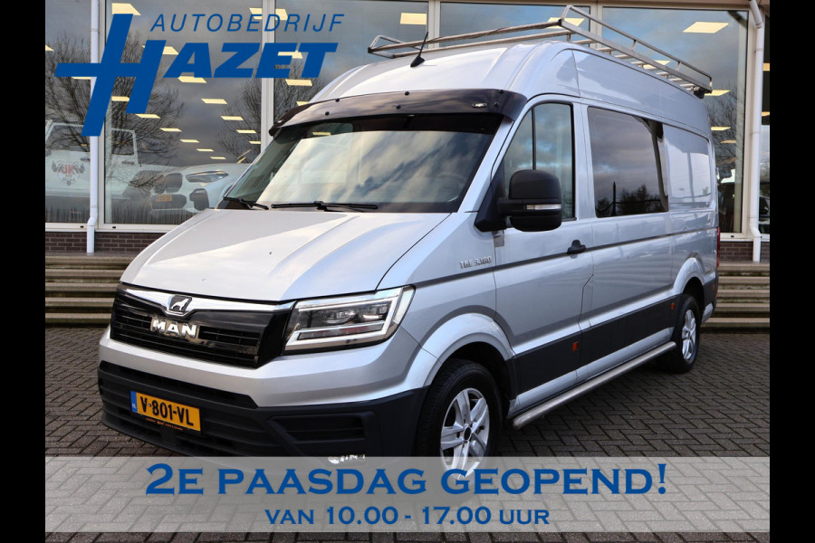 MAN TGE 2.0 TDI 177 PK AUT. DUBBEL CABINE + 3500 KG TREKHAAK | LED | LEDER | ADAPTIVE CRUISE