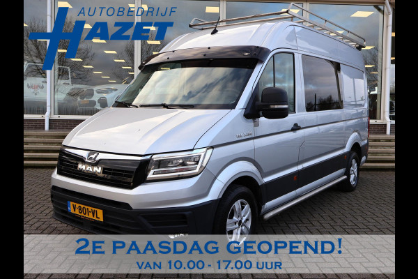 MAN TGE 2.0 TDI 177 PK AUT. DUBBEL CABINE + 3500 KG TREKHAAK | LED | LEDER | ADAPTIVE CRUISE