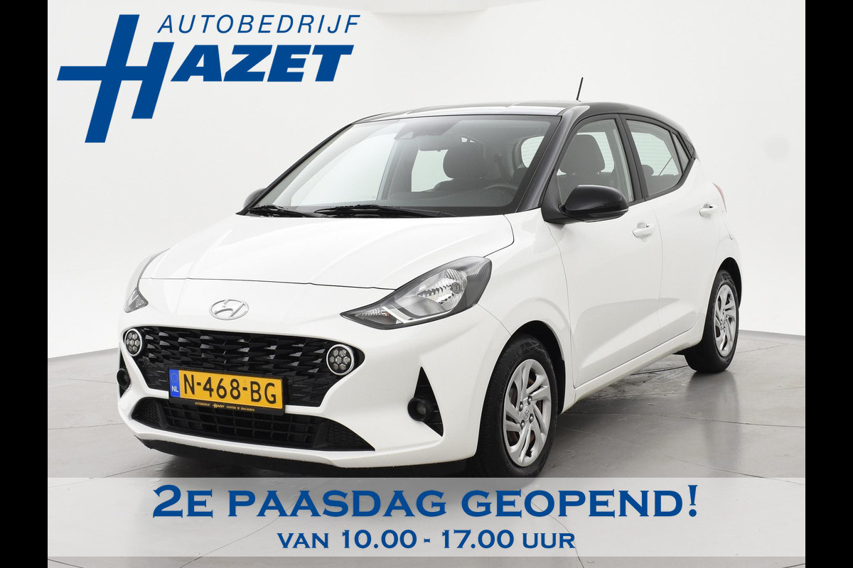 Hyundai i10 1.0 AUTOMAAT COMFORT 5-ZITS + APPLE CARPLAY | DAB+ | CRUISE CONTROL | TWO-TONE WIT/ZWART