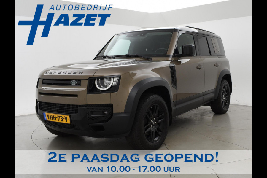 Land Rover Defender 2.0 D240 110 GRIJS KENTEKEN + PANORAMADAK | 360 CAMERA | WEGKL. TREKHAAK | MERIDIAN | LUCHTVERING