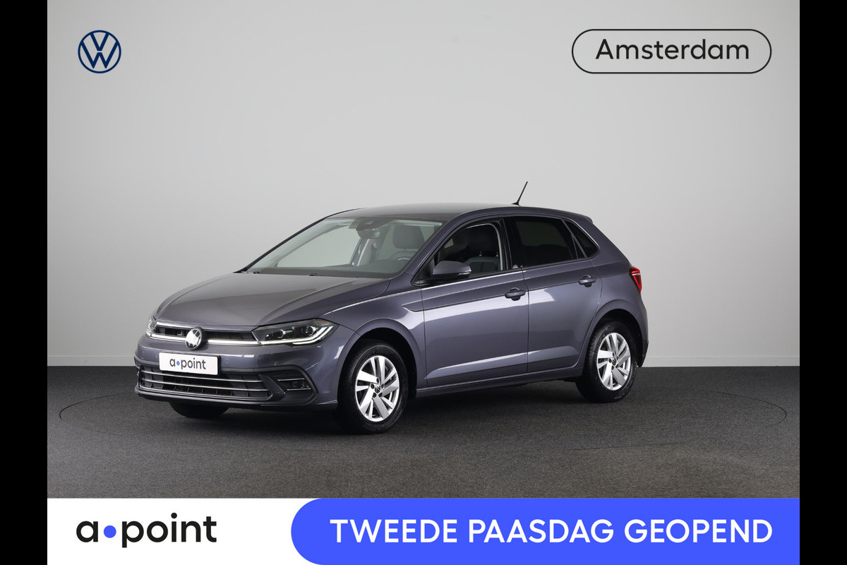 Volkswagen Polo 1.0 TSI Style 95 pk Automaat (DSG) | Navigatie | Parkeersensoren | Achteruitrijcamera | Adaptieve cruise control | Matrix LED koplampen | Stoelverwarming |