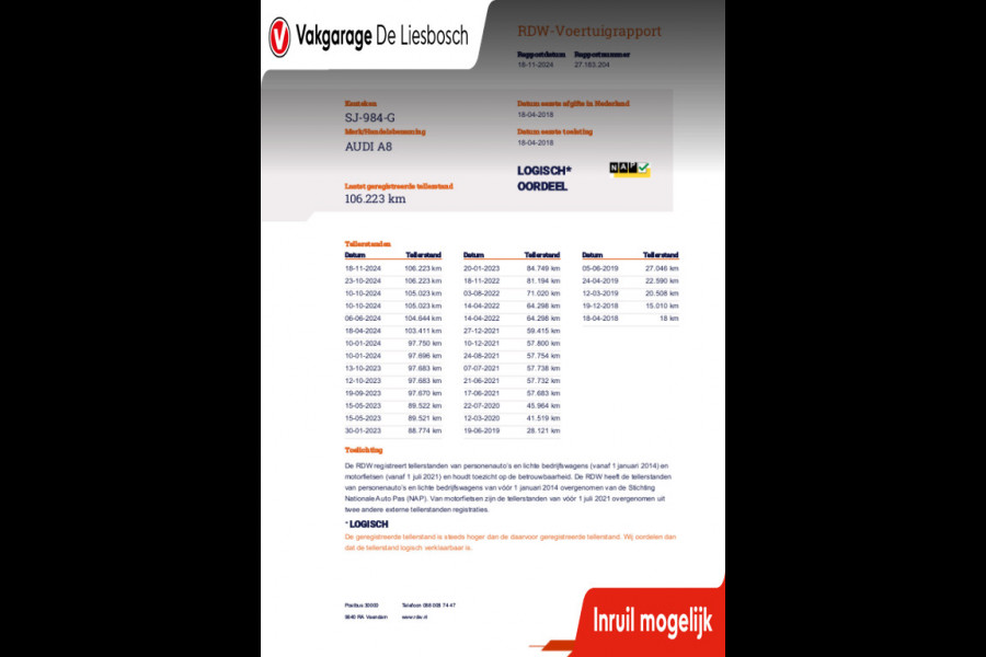 Audi A8 55 TFSI quattro / Leder / Navigatie / 20inch / B&O / stoel verwarming voor + achter.