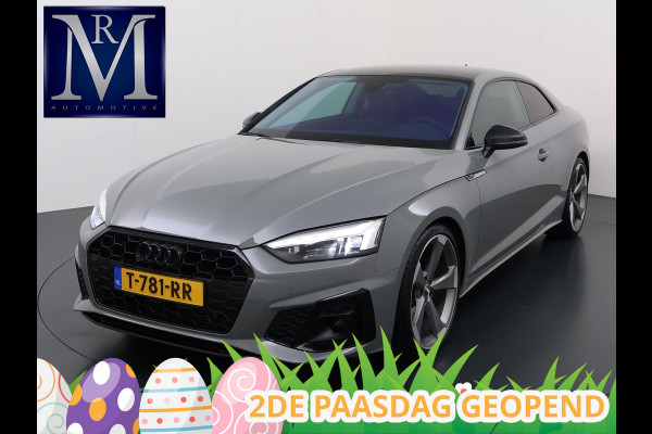 Audi A5 Coupé 40 TFSI S edition VAN € 31.900,- VOOR € 28.440,- UW LENTEVOORDEEL € 3.460,-! | S LINE IN- EN EXTERIEUR | TOPSTAAT! | 20 INCH| LEER| CAMERA| STOELVERWARMING| MATRIX LED| QUANTUM GRIJS