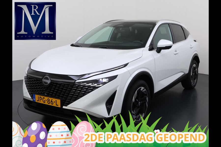 Nissan QASHQAI 1.3 MHEV Xtronic N-Connecta VAN € 35.900, - VOOR € 31.877,- UW LENTEVOORDEEL € 4.023,-! | FABRIEKSGARANTIE| PANO| VOORRUITVERWARMING| STOEL + STUUR VERWARMING| 360 CAMERA| DODE HOEK| HEAD-UP| ELEK. ACHTERKLEP