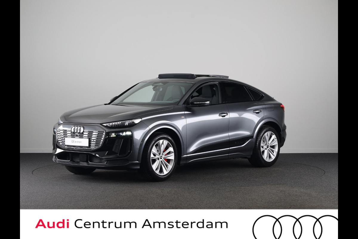 Audi Q6 Sportback e-tron S edition 83Kwh 252 pk Sportback | Techniek pakket plus | Glazen panoramadak | Bang & Olufsen 3D | Head-up display |