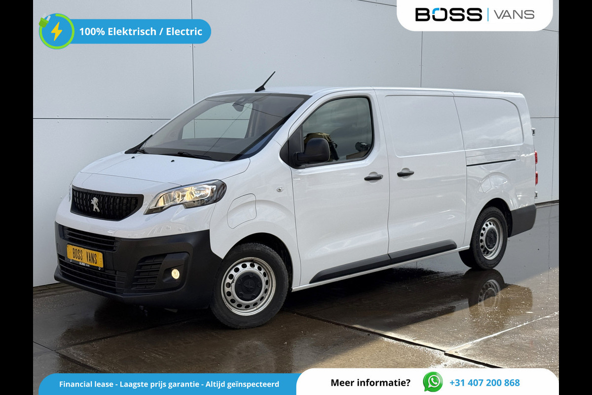 Peugeot e-Expert 75kWh L3H1 330km WLTP 92.9% (SOH) 136PK Snelladen Dubbele Schuif Carplay Climate Control Camera Cruise Control Parkeersensoren