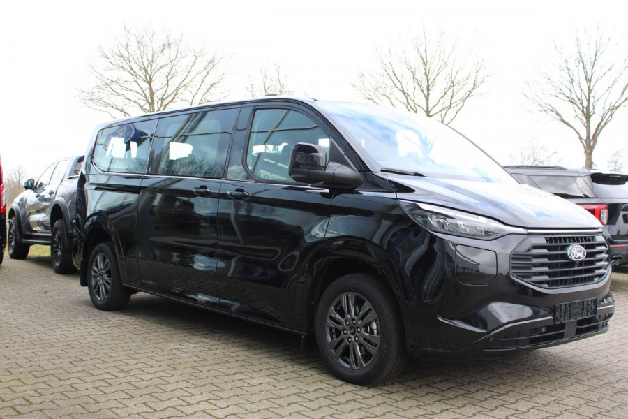 Ford Transit Custom 340 2.5 PHEV L2H1 Limited 233pk | Kombi | Incl. BTW/BPM | Dubbele zijschuifdeur | Privacy Glass | Inklapbare trekhaak | 17 inch lichtmetalen velgen | Driver Assistance Pack Premium | Verwarmbaar stuurwiel