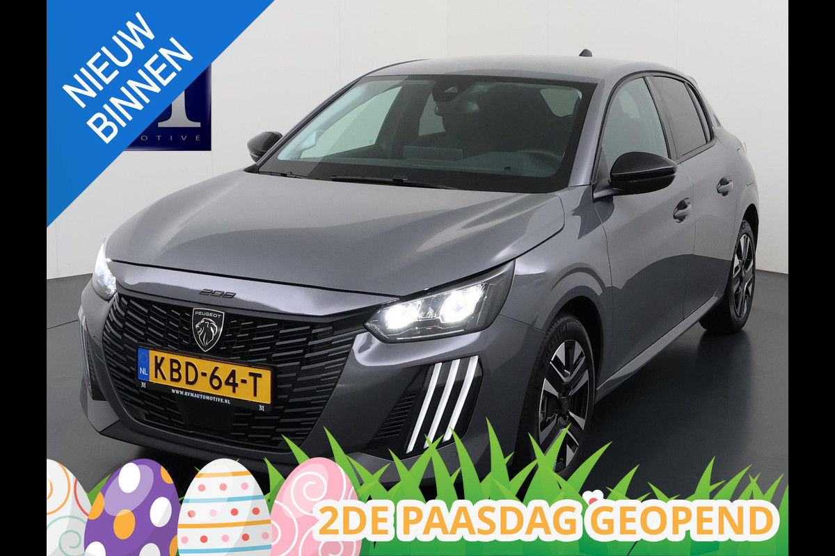 Peugeot 208 1.2 Hybrid 110 e-DCS6 Allure RIJKLAARPRIJS | FABRIEKSGARANTIE t/m 03-2027 |  KEYLESS ENTRY | APPLE CARPLAY-ANDROID AUTO| PARKEERSENSOREN VOOR EN ACHTER |