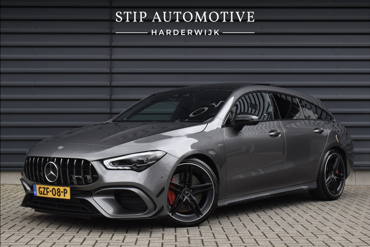 Mercedes-Benz CLA-Klasse AMG 45 S 4MATIC+ 421pk Shooting Brake | Pano | ACC | Burmester | 360 Camera | Multibeam LED | AMG Night Pack |