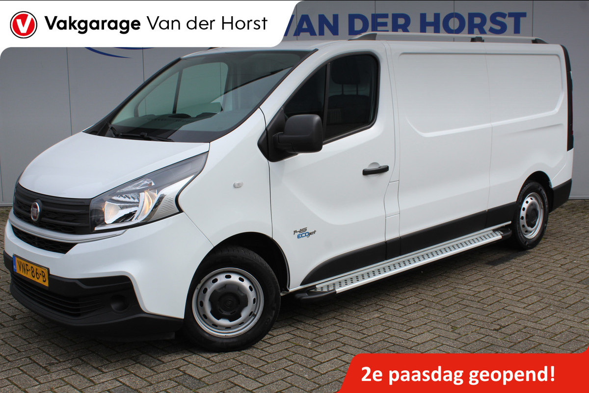 Fiat Talento 2.0-145pk MultiJet L2H1 Pro Edition. Nette en goede Fiat Talento L2. Airco, cruise control, navigatie, telefoonvoorb., pakeersensoren achter, trekhaak, laadruimte betimmerd, dakrails, sidesteps, 3-zits etc.