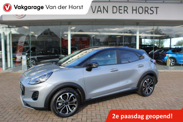 Ford Puma 1.0-125pk EcoBoost Hybrid Titanium Nieuw Model Naviagtie , Camera , Stoel , Stuur en Voorruitverwarming Fabrieksgarantie t/m 16-6-2029 ! Slechts 3.000km !