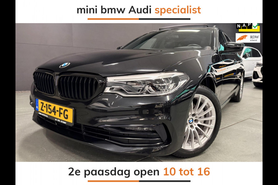 BMW 5 Serie Touring 520i High Executive PANO/LEDER/H-UP/DAB/CARPLAY/SFEERVERL///