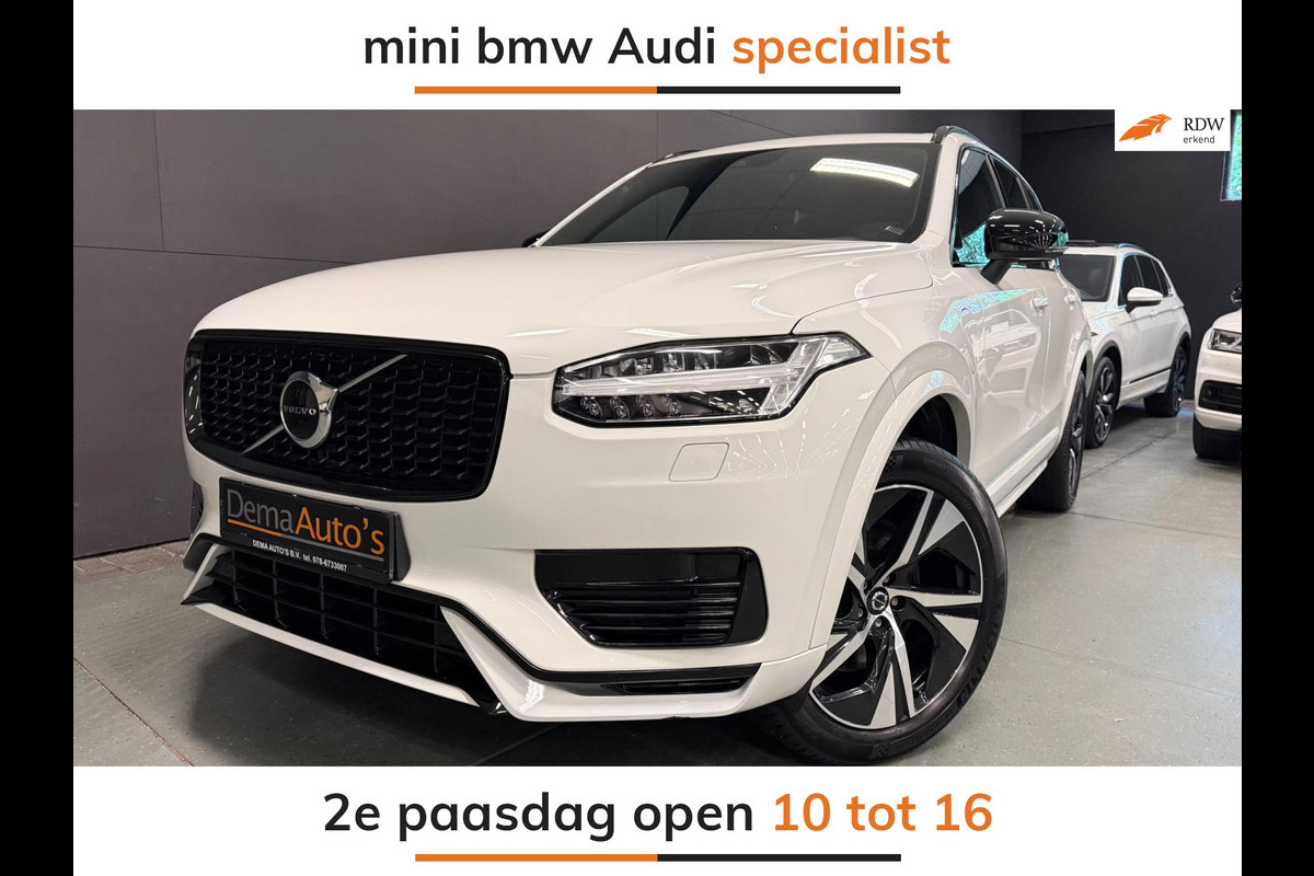 Volvo XC90 2.0 T8 Recharge AWD R-Design 455PK L-RANGE 7P SOH-TEST/PANO/LEDER/NAVI/CAM/H-KARDON/DAB///