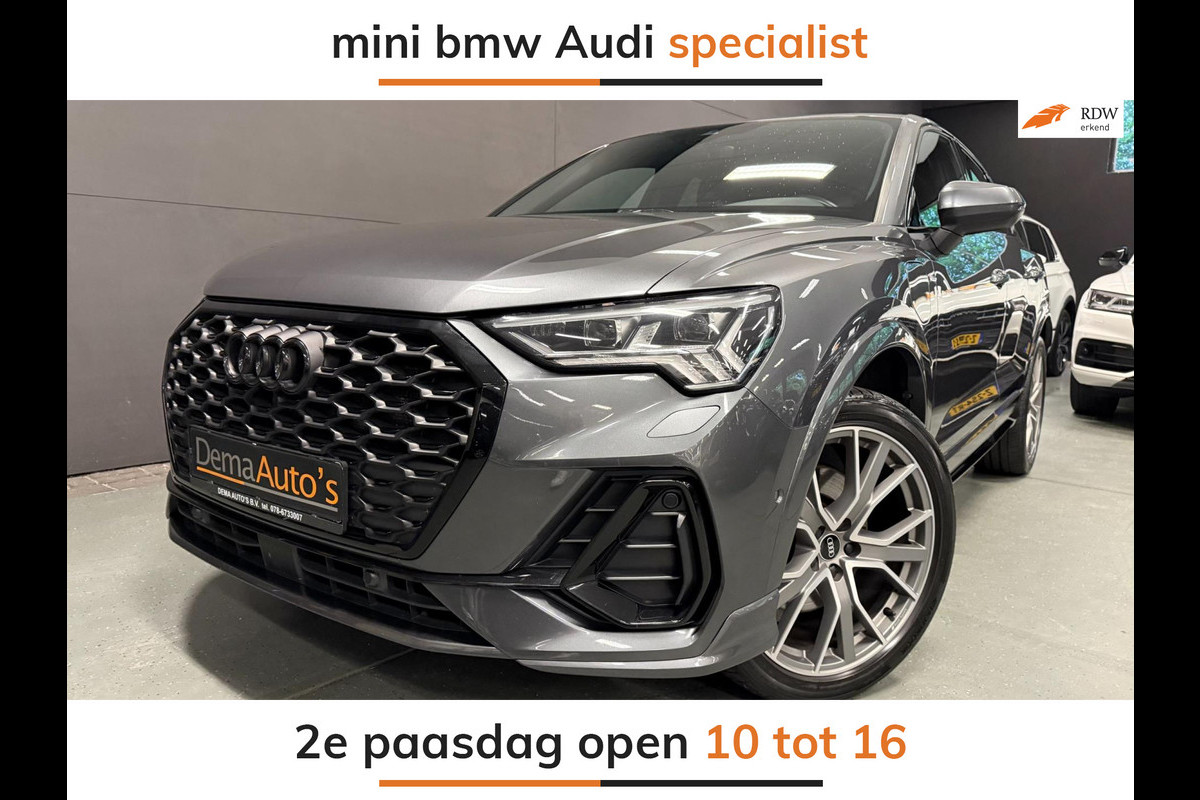 Audi Q3 Sportback 45 TFSI e 3XS-LINE 20'' SOH-TEST/BLACK-LINE/SFEERVERL/NAVI/DAB/CARPLAY/V-COCKPIT/CAM/KEY-LESS///