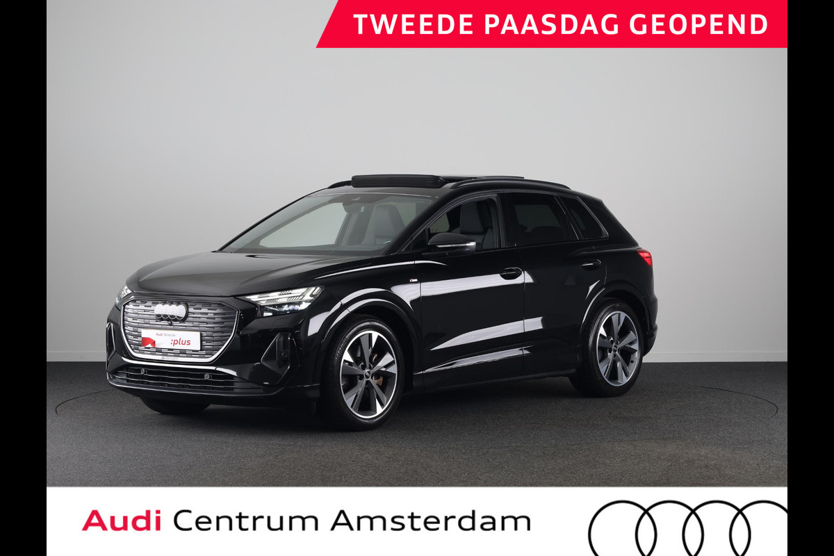 Audi Q4 e-tron 40 Launch edition S Competition 77 kWh 204pk | SoH 93% | Panoramadak | Head-up Display | Navigatie | Stoelverwarming