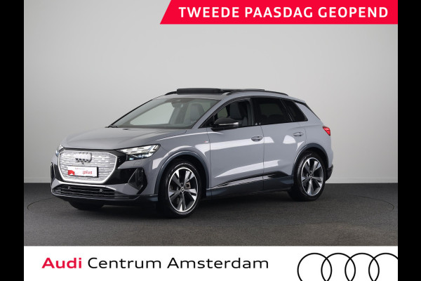 Audi Q4 e-tron 40 S-line 77kWh 204pk | SOH 94% | Panoramadak| Navigatie | Parkeercamera | Lederen bekleding | Keyless pakket | Head up display