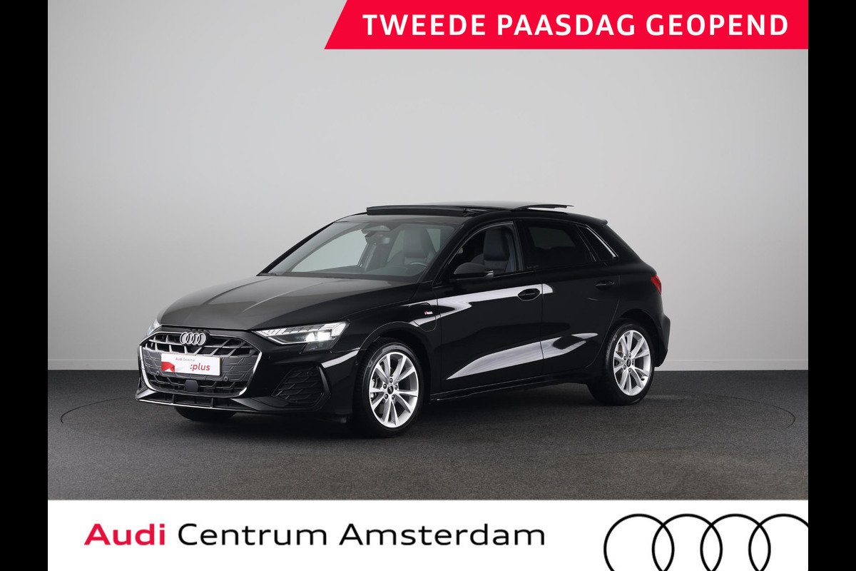 Audi A3 Sportback 40 TFSI e S edition 204 pk S-tronic | Verlengde garantie | Navigatie | Panoramadak | Parkeersensoren (Park assist) | Achteruitrijcamera | Stoelverwarming | S-Line |