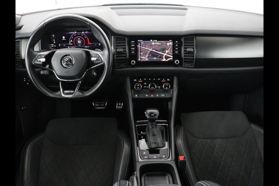 Škoda Kodiaq 1.5 TSI Sportline | Panoramadak | Trekhaak | Adaptive cruise | Stoelverwarming | Camera | Keyless | Alcantara | Full LED | Carplay | Navigatie | Canon Sound | Sfeerverlichting | Virtual Cockpit