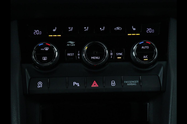 Škoda Kodiaq 1.5 TSI Sportline | Panoramadak | Trekhaak | Adaptive cruise | Stoelverwarming | Camera | Keyless | Alcantara | Full LED | Carplay | Navigatie | Canon Sound | Sfeerverlichting | Virtual Cockpit