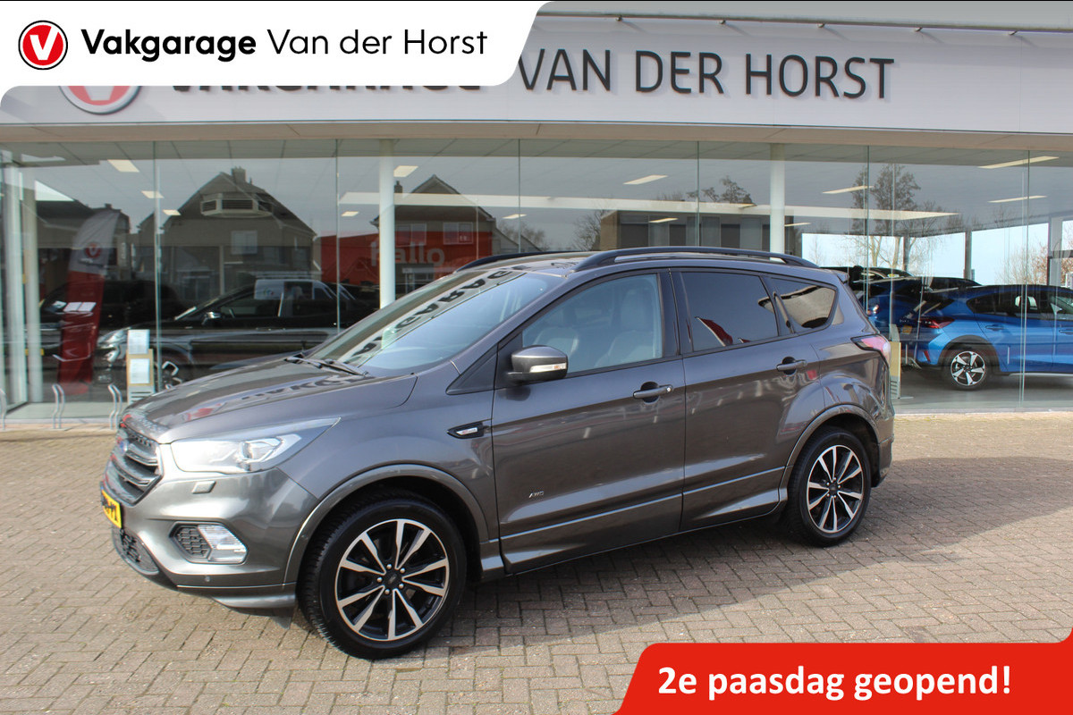 Ford Kuga 1.5 EcoBoost ST Line , 180pk , AWD , 1800kg Trekgewicht Climate control , Navigatie , Camera , Trekhaak Panorama/schuif kantel dak , Dealeronderhouden