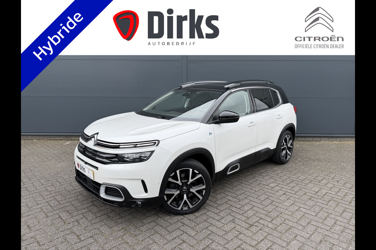 Citroën C5 Aircross 225pk Hybrid Shine (Elektrisch Schuifdak - Leder incl verwarming/massage/geheugen - Trekhaak - Elektrische Klep - 360gr Camera -