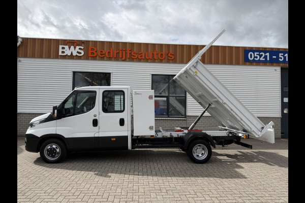 Iveco Daily 35C14D euro 6 / DC 6 persoons / JPM kipper / vaste prijs rijklaar € 24.950 ex btw / lease vanaf € 407 / dubbellucht / cruise en climate control / trekhaak 3500 kg !