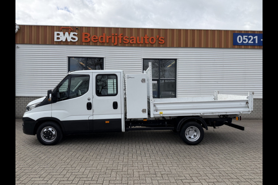 Iveco Daily 35C14D euro 6 / DC 6 persoons / JPM kipper / vaste prijs rijklaar € 24.950 ex btw / lease vanaf € 407 / dubbellucht / cruise en climate control / trekhaak 3500 kg !