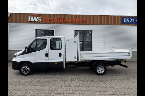 Iveco Daily 35C14D euro 6 / DC 6 persoons / JPM kipper / vaste prijs rijklaar € 24.950 ex btw / lease vanaf € 407 / dubbellucht / cruise en climate control / trekhaak 3500 kg !