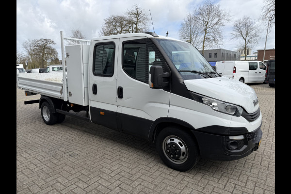Iveco Daily 35C14D euro 6 / DC 6 persoons / JPM kipper / vaste prijs rijklaar € 24.950 ex btw / lease vanaf € 407 / dubbellucht / cruise en climate control / trekhaak 3500 kg !
