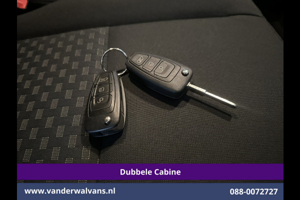 Ford Transit Custom 2.0 TDCI 131pk L2H1 Dubbele Cabine Euro6 Airco | 6-zits | Camera | LED | 2800kg Trekhaak | LM Velgen | Cruisecontrol, Android Auto, Verwarmde Voorruit, Parkeersensoren, Bijrijdersbank