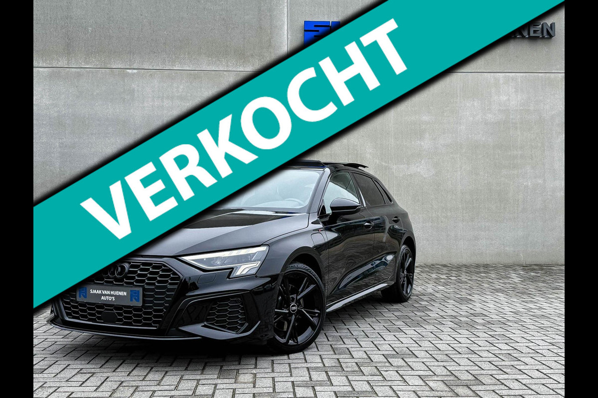 Audi A3 Sportback 40 TFSI e PHEV S Edition S-line 204pk S-Tronic! Panoramadak|Virtual Cockpit|Kuipstoelen|LED Matrix|Camera|Black