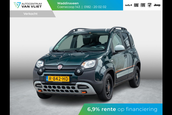 Fiat Panda Hybrid Garmin Cross | Clima | Priv. glass | Dakrails | 5-Persoons | Apple Carplay | Verde Foresta | Pack Garmin