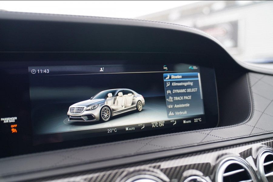 Mercedes-Benz S-Klasse AMG 63 4Matic+ Lang Premium Plus | Burmester 3D | Panorama | Massage stoelen | Stoelkoeling | Carbon |
