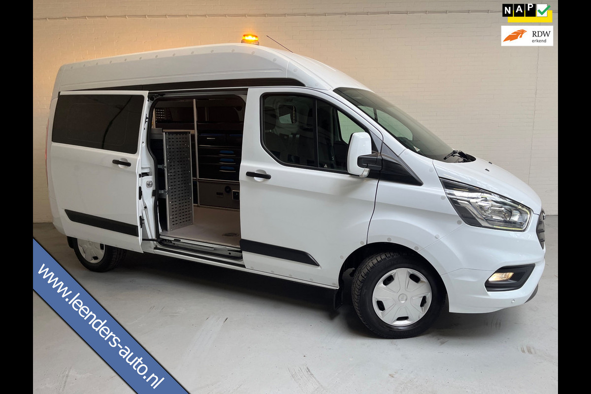 Ford Transit Custom AUTOMAAT SERVICEWAGEN 340 2.0 TDCI EURO6 L2H2 TREND SORTIMO INRICHTING STANDKACHEL V230 OMVORMER RIJKLAARPRIJS