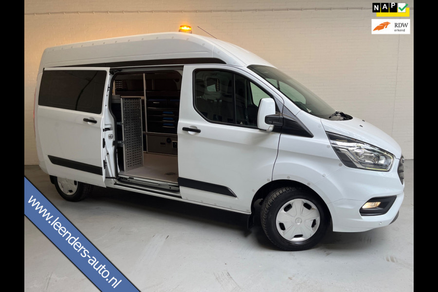Ford Transit Custom AUTOMAAT SERVICEWAGEN 340 2.0 TDCI EURO6 L2H2 TREND SORTIMO INRICHTING STANDKACHEL V230 OMVORMER RIJKLAARPRIJS