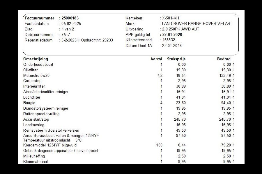 Land Rover Range Rover Velar 2.0 I4 Turbo AWD S | Panoramadak | 360 Camera | Meridian Surround | Apple Carplay |