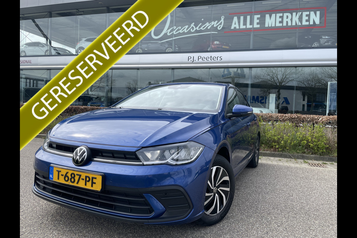 Volkswagen Polo 1.0 TSI Life Business Achteruitrijcamera - Apple carplay - Airco - Cruise control - Parkeersensoren - Bluetooth - Led verlichting - Navigatie - Radio - Licht metalen velgen 15 inch - Stoelverwarming - Start/stop systeem - Stuur leder - Stuur multifunctioneel