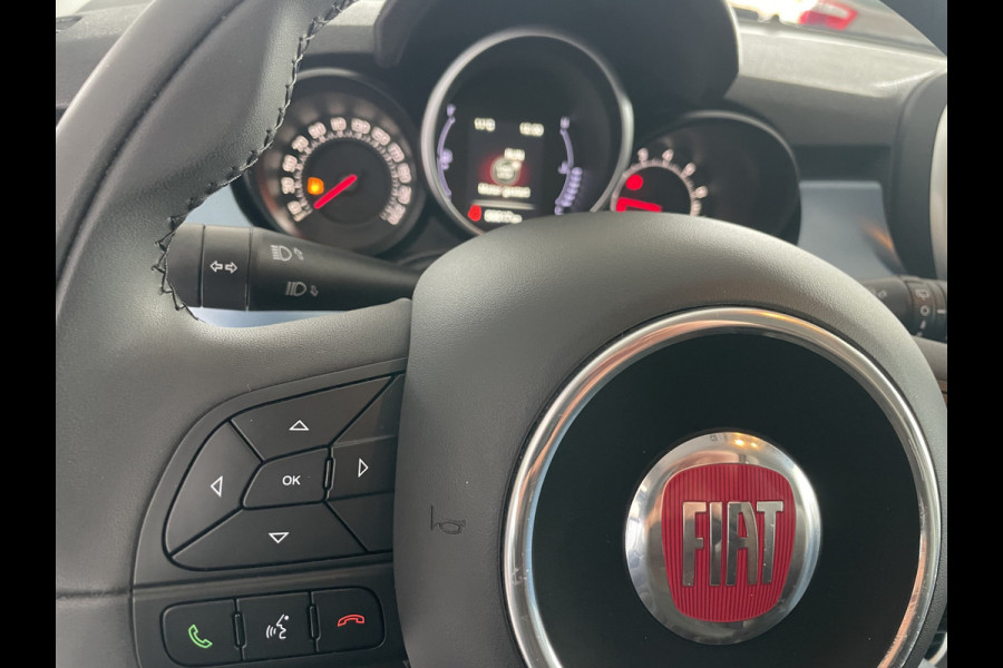 Fiat 500X 1.4 Turbo MultiAir Mirror Achteruitrijcamera - Navigatie - Apple carplay - Airco - Cruise control - Parkeersensor achter - Radio - Dakrails - Bluetooth - Elektrische ramen - Licht metalen velgen 17 inch - Start/ stop systeem - Stuur leder - Stuur multifunctioneel - Door ons nieuw geleverd - Altijd door ons onderhouden