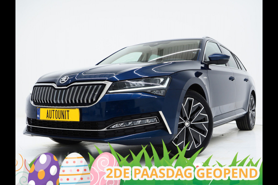 Škoda Superb Combi 1.4 TSI iV Laurin & Klement | Leder | Canton | Trekhaak | Camera | Keyless | Adaptive Cruise | Memory | Carplay