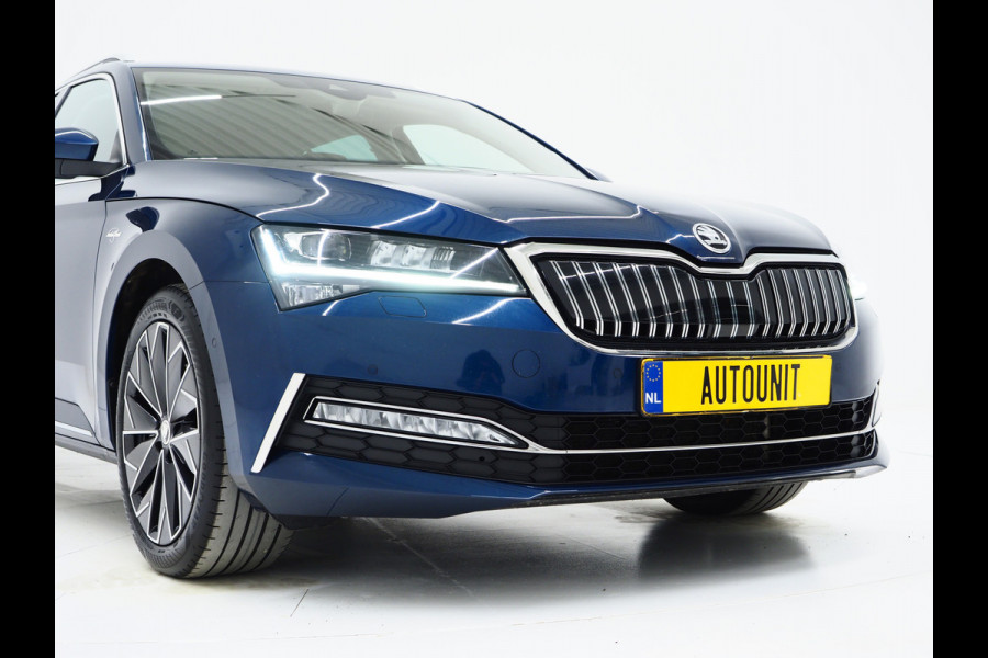 Škoda Superb Combi 1.4 TSI iV Laurin & Klement | Leder | Canton | Trekhaak | Camera | Keyless | Adaptive Cruise | Memory | Carplay