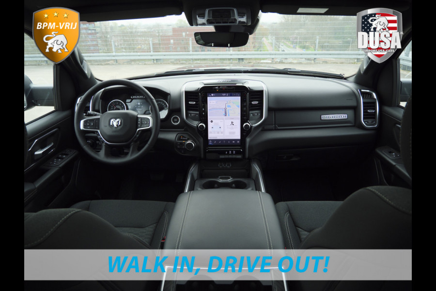 Dodge Ram 1500 | Bighorn | 3.0L I6 Hurricane | Crew Cab | 4X4 | Stuur/stoel verwarming | Night edition Getoonde accessoires zijn verkrijgbaar tegen meerprijs