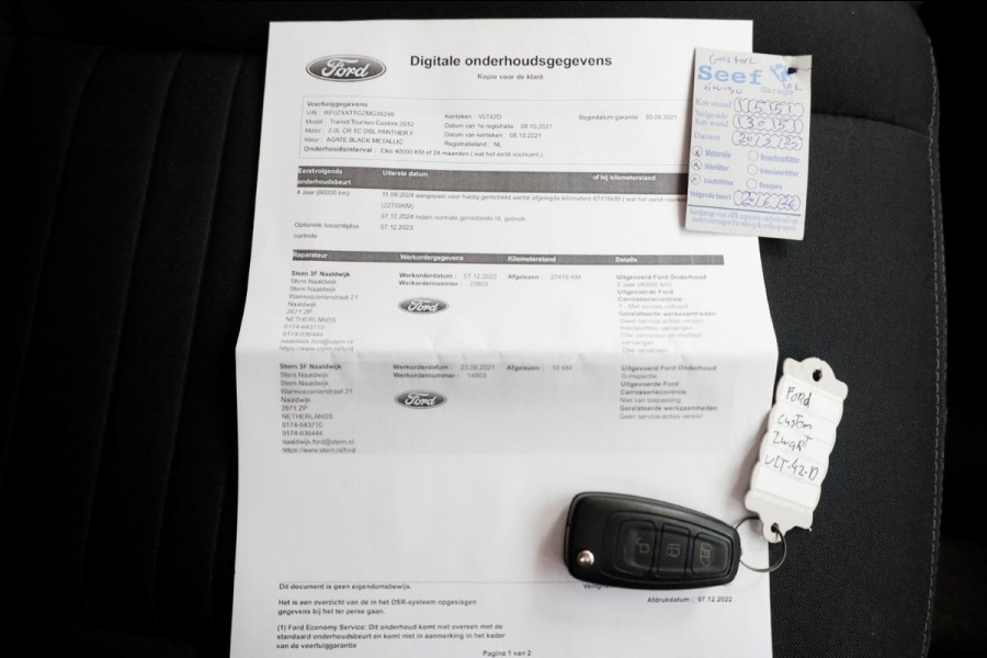 Ford Transit Custom 2.0 TDCI 130pk L1H1 Automaat D.C. Limited Airco/Navi/2x Schuifdeur 10-2021