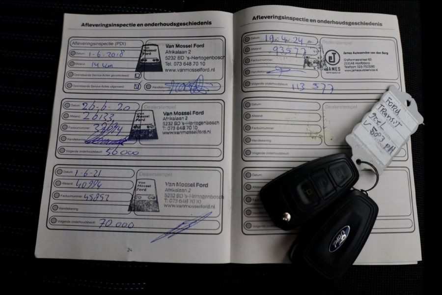 Ford Transit 350 2.0 TDCI 130pk E6 L3H2 Trend Airco/Imperiaal/Trekhaak 2800kg 05-2018