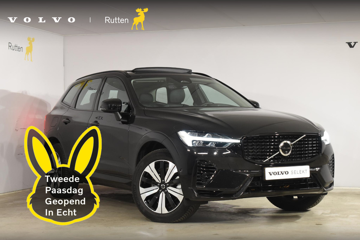 Volvo XC60 T6 350PK Automaat Plug-in Hybrid AWD Plus Dark / Navigatie / 360 Camera / Adaptieve Cruise Control / Stuur & Stoelverwarming / Elektr. Achterklep / Schuifdak / Trekhaak